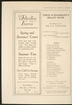 Ballets Russes (Diaghilev), American tour, 1915-1916.