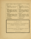 Umelecký mesícník. Roč. 2, čís. 1. Obsah [= sommaire no. 1]