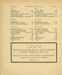 Umelecký mesícník. Roč. 2, čís. 8. Obsah [= sommaire no. 8]