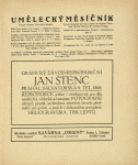 Umelecký mesícník. Roč. 2, čís. 9. [Title page]