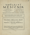 Umelecký mesícník. Roč. 3, čís. 2. [Title page]
