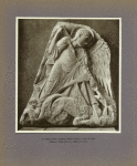 Sv. Michal v boji s drakem. Relief. Louvre. 1. pol. 12 stol. (Kámen. Výška 0.85 cm., délka 0.77 cm.)