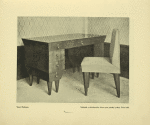 Vlast. Hofman: Nábytek z ořechového dřeva pro pánský pokoj. Psací stůl.