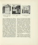 Otto Wagner: Nádražní budova meziměstské dráhy ve Vídni z r. 1899; Jan Kotěra: Náhrobek v Praze z r. 1899; Ant. Balšánek: Portál villy z r. 1904-5.