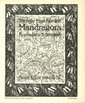 František Kysela: Původní dřevoryt, titulní list z knihy 'Mandragora'
