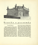 Kronika a poznámky.