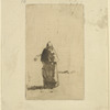 La Mère Gérard, stooping