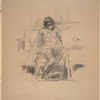 The draped figure, seated