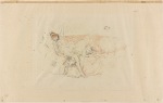 Draped figure reclining