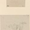 Two trial sketches : A. Grande Rue, Dieppe ; B. An interior