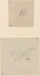 Two trial sketches : A. Grande Rue, Dieppe ; B. An interior