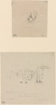 Two trial sketches : A. Grande Rue, Dieppe ; B. An interior