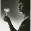 Portrait with wine glass