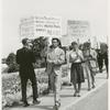Picketers, from road