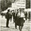 Barbara Gittings in picket line, reprint