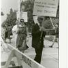 Barbara Gittings and Randy Wicker in picket line