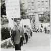 Jack Nichols in picket line