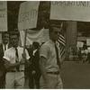 Men in picket line (test print, dark)