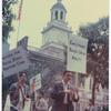 Men in picket line