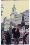 Peter Ogren and Craig Rodwell in picket line