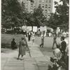 Spectators and picketers
