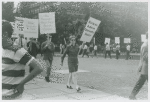 Kay Tobin Lahusen in picket line