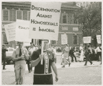 Martha in picket line