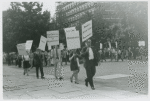 Foster Gunnison leading the picket line