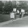 Barbara Gittings and Frank Kameny leading the picket line