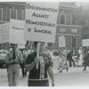 Martha in picket line