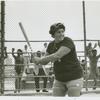 Woman at bat