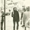 Arthur Evans in Board of Education picket line