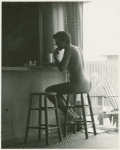 Barbara Gittings eating nude #2