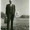 Frank Kameny with briefcase on Capitol Hill