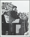 Rev. Troy Perry addressing the rally