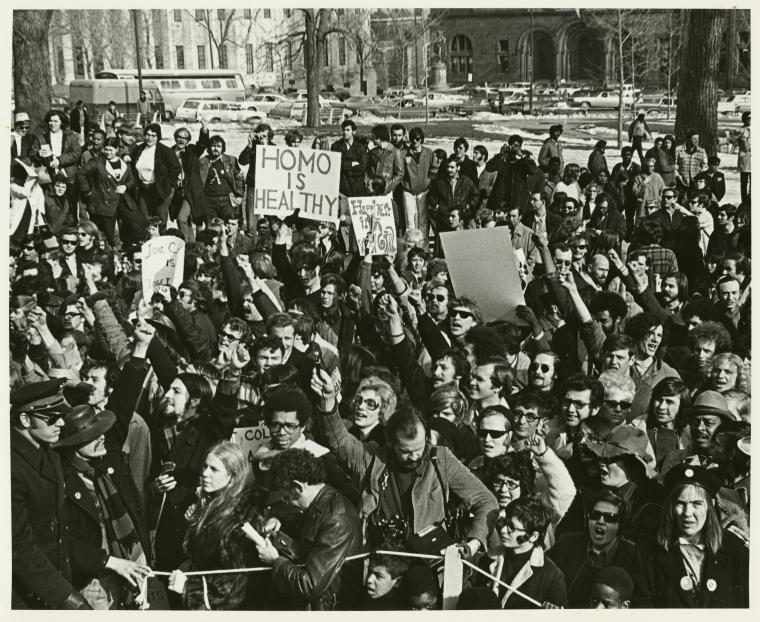 Richard Wandel. Rally crowd #1.