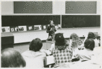 Gittings addressing Ros Regelson's class at NYU