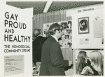 Psychiatrists looking at "Gay Proud and Healthy" display #1