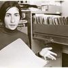Ellen Ratner at filing cabinet
