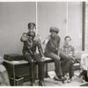 Leather-wearing students leading workshop