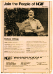Gittings in "People of the NGTF" ad