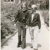 John Lenhart and Gary, walking