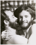 Jeffrey Escoffier and Dumont, laughing