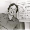 Gittings with "Gay Liberation is for Children Too!" sign