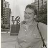 Gittings in front of LOVE sign #1