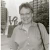 Gittings in front of LOVE sign #2