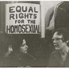 Gittings with "Equal Rights" sign