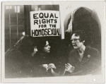 Gittings with "Equal Rights" sign