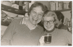 Gittings and Lahusen at a party