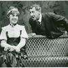 Lotte Lenya and Jack Gilford in the stage production Cabaret.